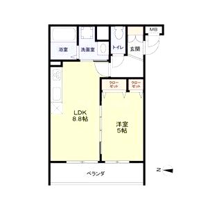 CASA CALMA上野口の間取り図