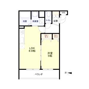 CASA CALMA上野口の間取り図