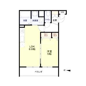CASA CALMA上野口の間取り図