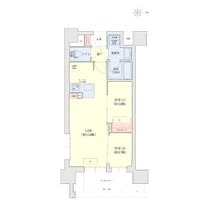 リシュドール梅小路の間取り図