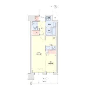 リシュドール梅小路の間取り図