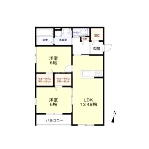 ルミエール野間北の間取り図