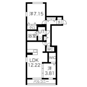 シャルム ソレイユI番館の間取り図