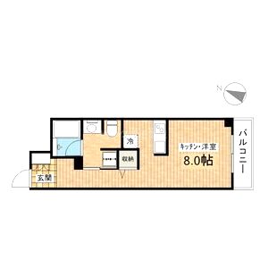 グレンパーク京橋の間取り図