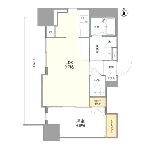 RJRプレシア南堀江の間取り図