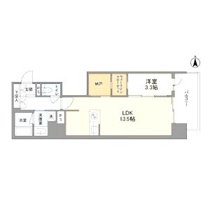 RJRプレシア南堀江の間取り図