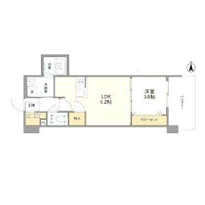 RJRプレシア南堀江の間取り図