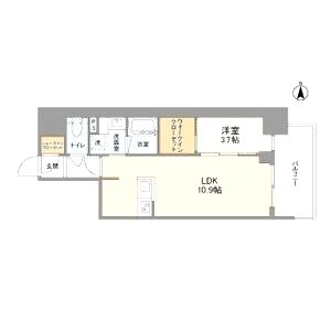 RJRプレシア南堀江の間取り図