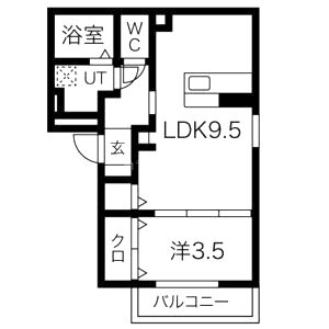 クレール天城通の間取り図