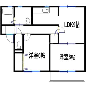 アムール正條の間取り図