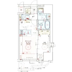 エステムコート大阪福島ルアーナの間取り図