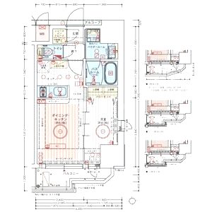 エステムコート大阪福島ルアーナの間取り図