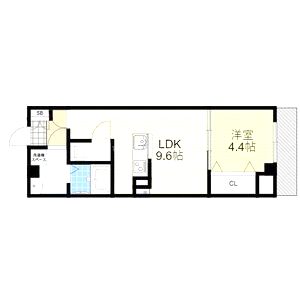 フィユフラッツ長興寺の間取り図