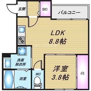 claro aqua 歌島の間取り図