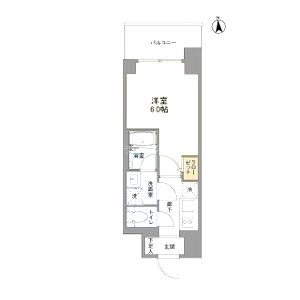 リヴェント難波ウエストの間取り図