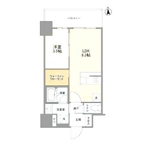リヴェント難波ウエストの間取り図