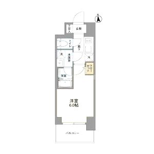 リヴェント難波ウエストの間取り図