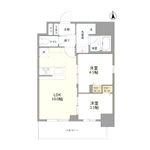 リヴェント難波ウエストの間取り図
