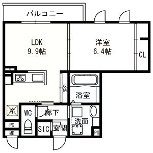 セントラル ヴィレッジの間取り図