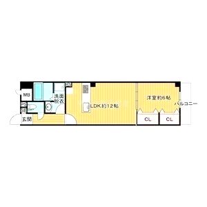 シナジー北田辺の間取り図