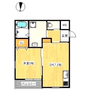フローリッシュ正雀本町の間取り図