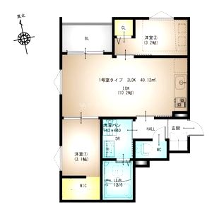 REGALEST初芝3の間取り図