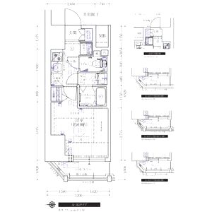 エステムコート心斎橋centralの間取り図