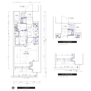 エステムコート心斎橋centralの間取り図