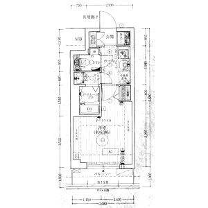 エステムコート心斎橋centralの間取り図