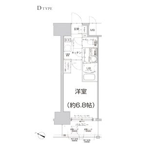 エスリード大阪上本町ブランシュの間取り図
