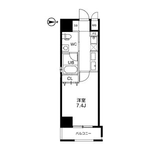 アーバンフラッツ四条西洞院の間取り図