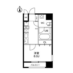 アーバンフラッツ四条西洞院の間取り図