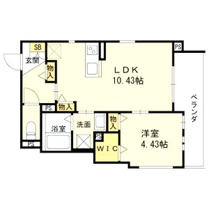 仮称)住之江区浜口西1目共同住宅の間取り図