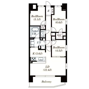 S-FORT大阪同心の間取り図