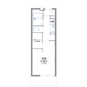 レオパレスネスト中百舌鳥IIの間取り図