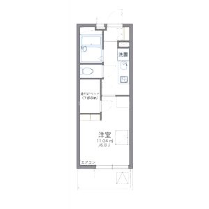 レオパレスけやき通りの間取り図