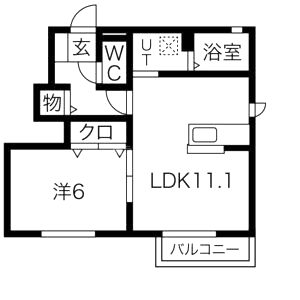シャルマンヴィラの間取り図