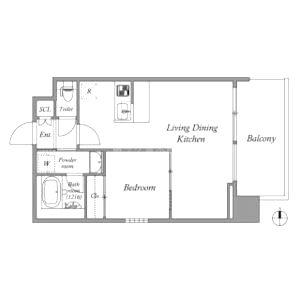 プレジオ荒本新町の間取り図