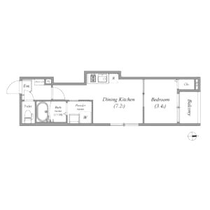 Shin Residence 京都の間取り図
