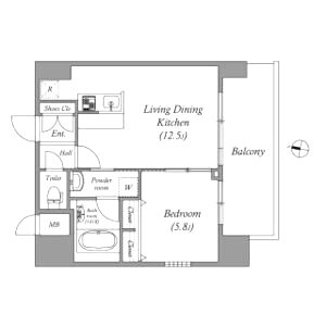 プレジオ難波WESTの間取り図