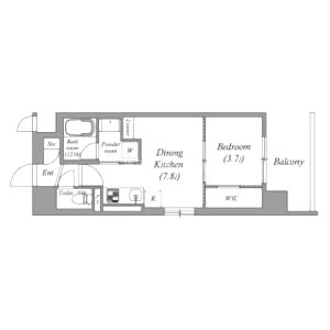 Dimora難波の間取り図