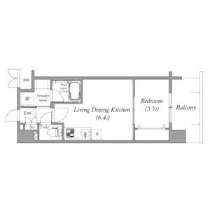 Dimora難波の間取り図