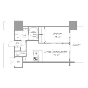 プレジオ都島Asianの間取り図
