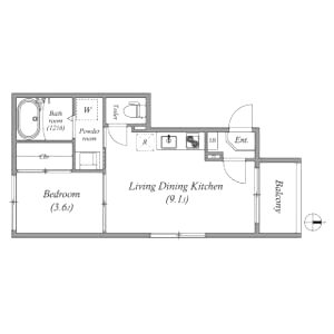 DiiRA 鳥羽街道の間取り図