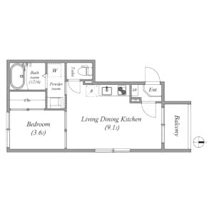 DiiRA 鳥羽街道の間取り図