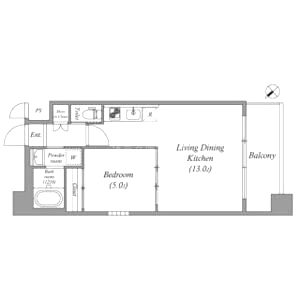プレジオ西宮今津の間取り図