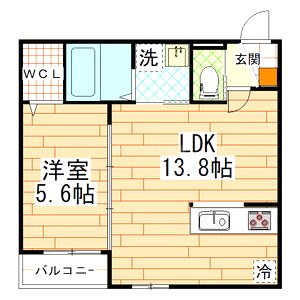 Laviere ESAKAの間取り図
