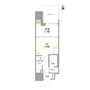 ルフォンプログレ堺筋本町タワーレジデンスの間取り図