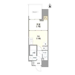ルフォンプログレ堺筋本町タワーレジデンスの間取り図