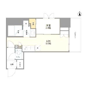 ルフォンプログレ堺筋本町タワーレジデンスの間取り図